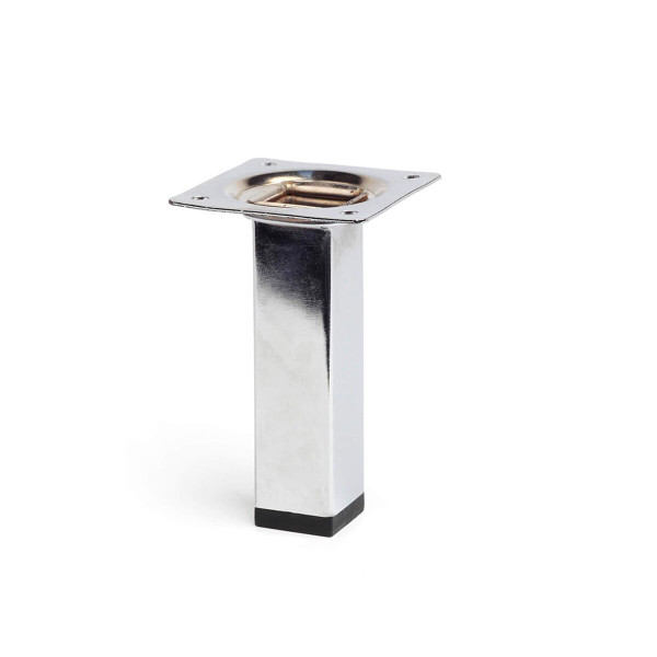 Feet Rei 400g Squared Chromed Silver Steel Modern (Ø 2,5 x 10 cm)