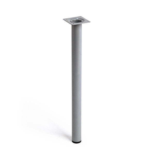 Legs Rei 401g Matt Chromed Cylindrical Silver Steel Modern (Ø 3 x 40 cm)