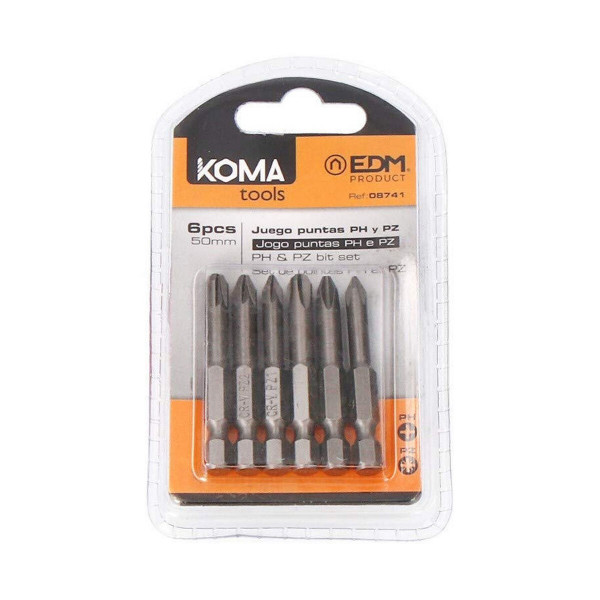 Bit set Koma Tools PH1 PZ 50 mm