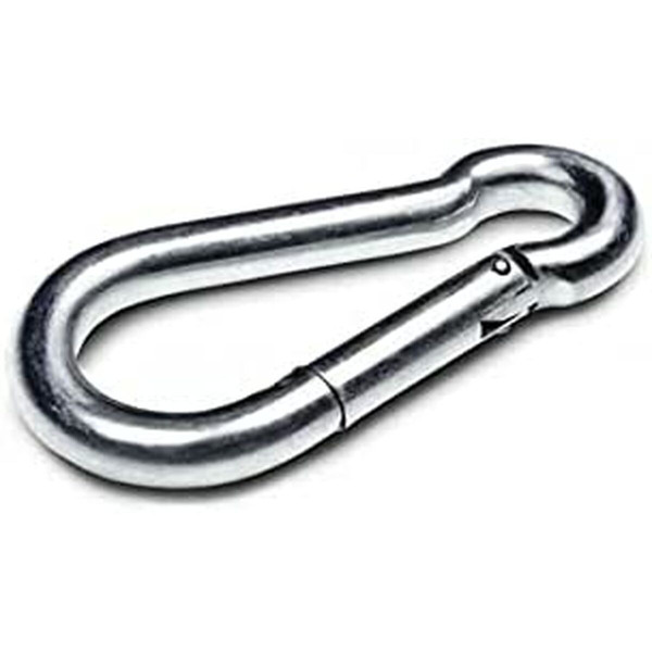 Snap hook EDM Silver Zinc Fireman (8 x 0,8 cm)