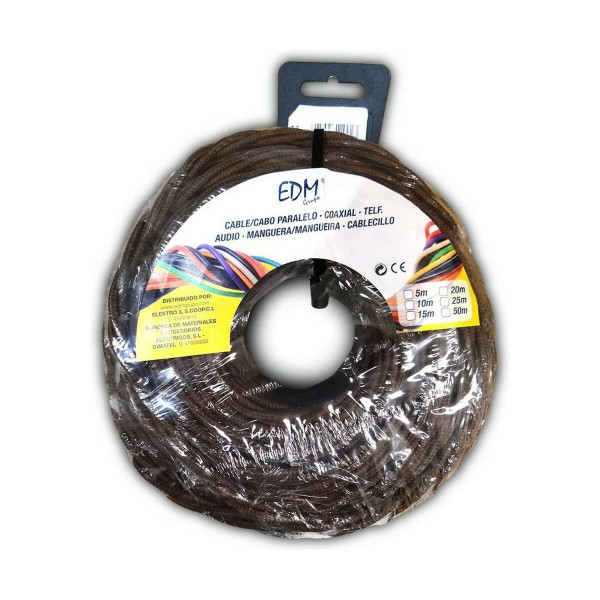 Cable EDM 2 x 1 mm Brown 5 m