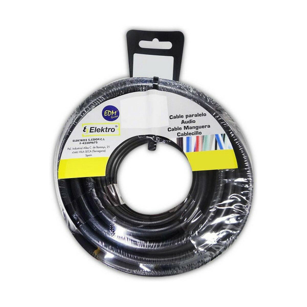 Cable EDM 3 x 1,5 mm Black 15 m