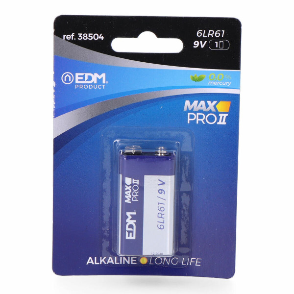 Alkaline Battery EDM Long Life 9 V 6LR61