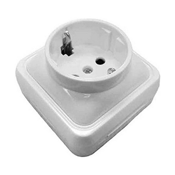 Plug socket EDM Onsen Schuko White 16 A Surface