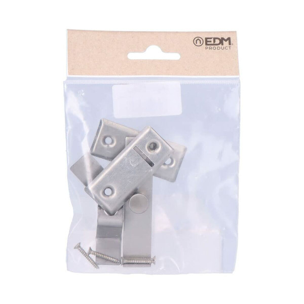 Door latch EDM Reversible Steel 8 cm Chromed