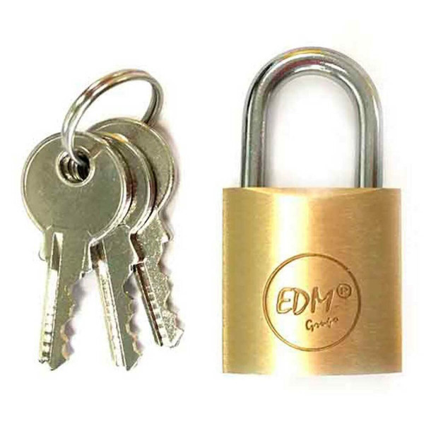 Key padlock EDM Brass normal (2,5 x 1,5 cm)