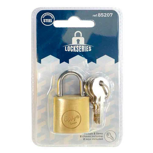 Key padlock EDM Brass normal (2,5 x 1,5 cm)