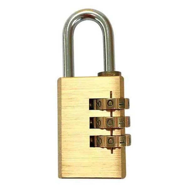 Combination padlock EDM Brass (2,1 x 5,7 cm)