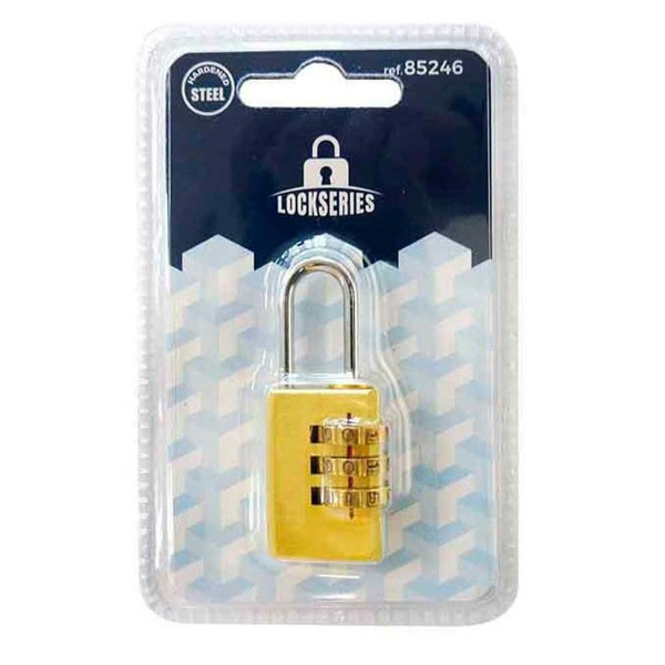 Combination padlock EDM Brass (2,1 x 5,7 cm)