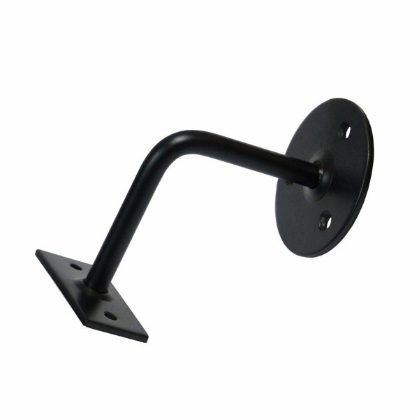 Handrail Bracket EDM 3 screws Black Steel