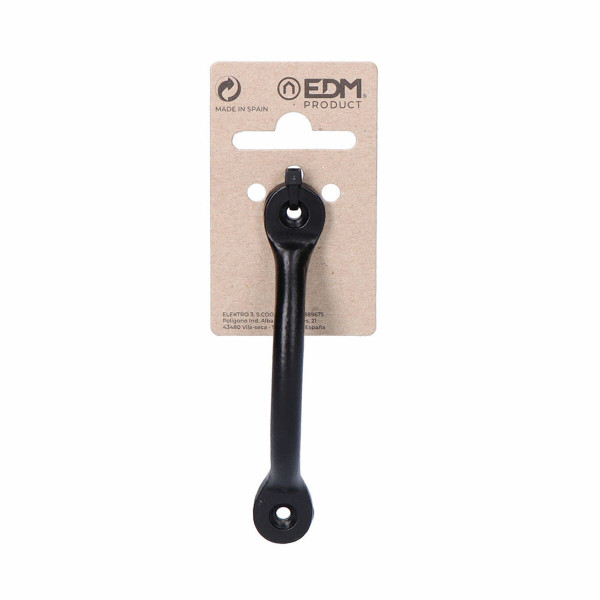 Door handle EDM Black Steel 100 mm