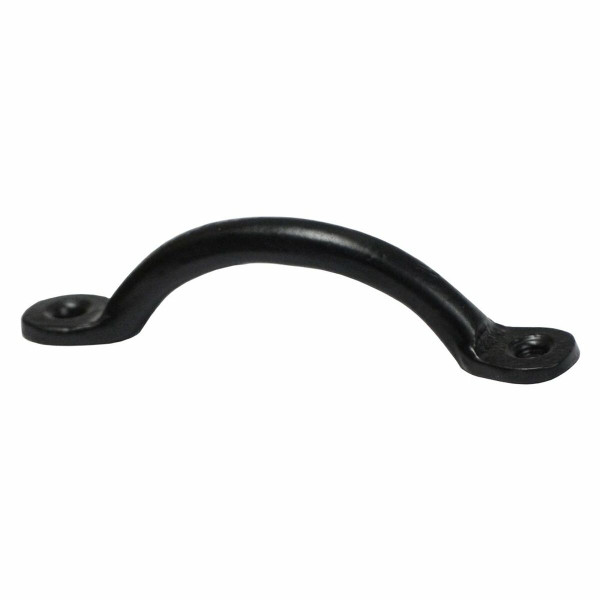 Door handle EDM 125 mm Black Steel