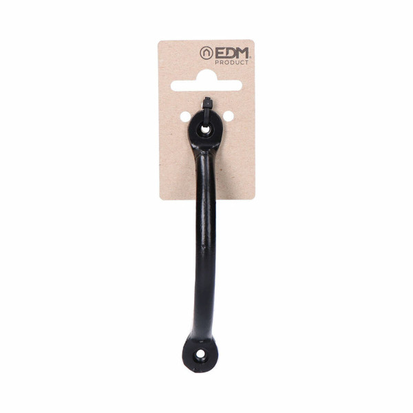 Door handle EDM 125 mm Black Steel