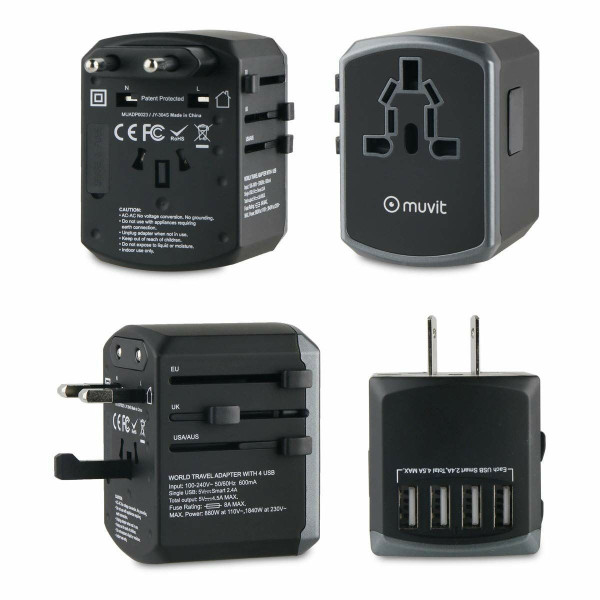 Universal Travel Power Adapter Muvit MUADP0023