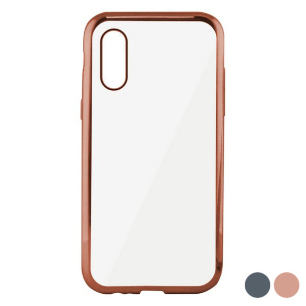 Mobile cover Iphone X/xs KSIX Flex Metal TPU Flexible