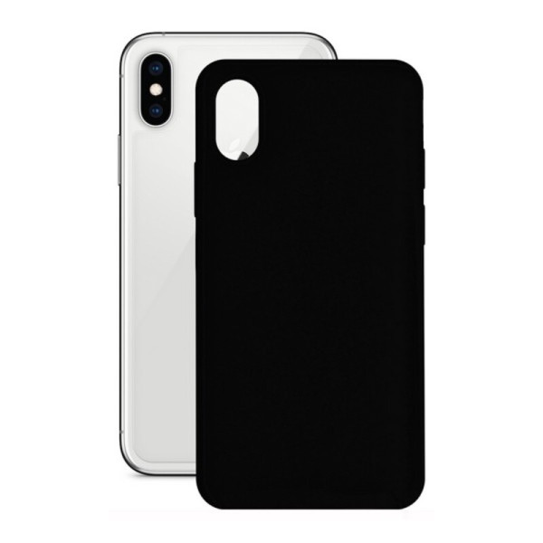 Mobile cover iPhone X/XS KSIX BIG-S1904218 Black Silicone iPhone X, XS