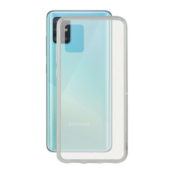 Mobile Phone Case with TPU Edge Samsung Galaxy A51 KSIX Flex Transparent