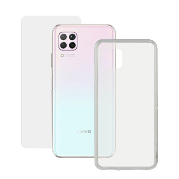 Tempered Glass Mobile Screen Protector + Mobile Case Huawei P40 Lite Contact