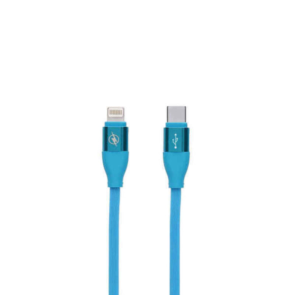 Data / Charger Cable with USB Contact LIGHTING Type C Blue (1,5 m)