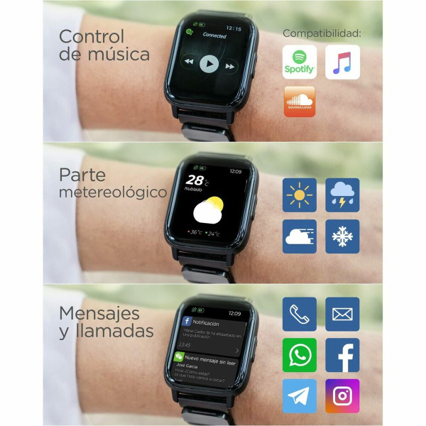 Smartwatch KSIX COSMIC 1,7" 180 mAh