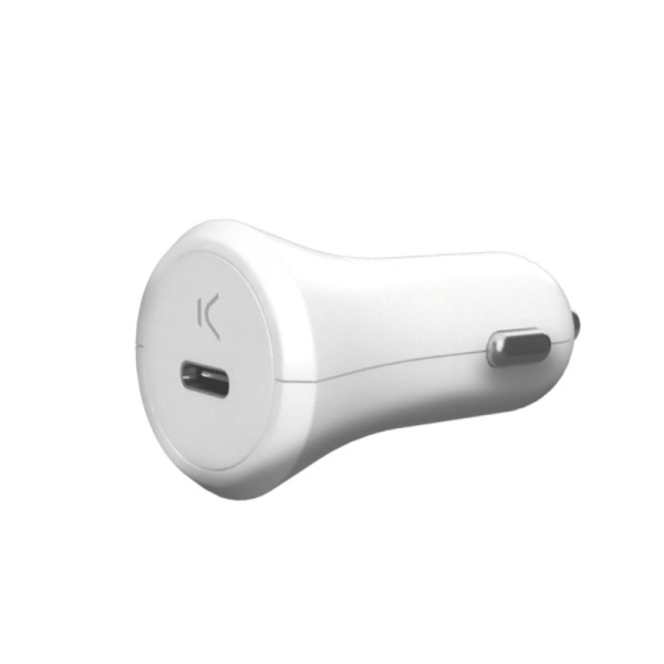 Car Charger KSIX Type C White 18W