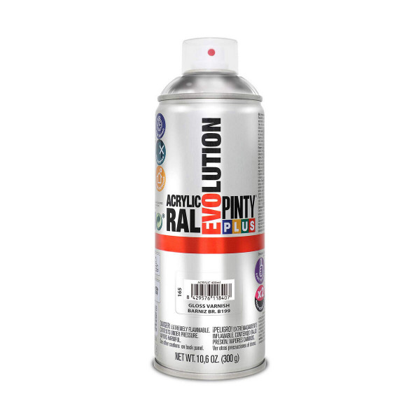 Spray Varnish Pintyplus Evolution B199 Shine 400 ml Colourless