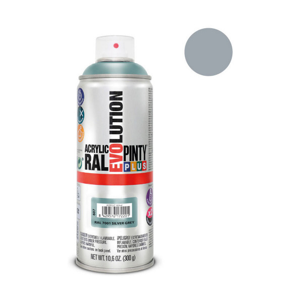 Spray paint Pintyplus Evolution RAL 7001 400 ml Silver Grey