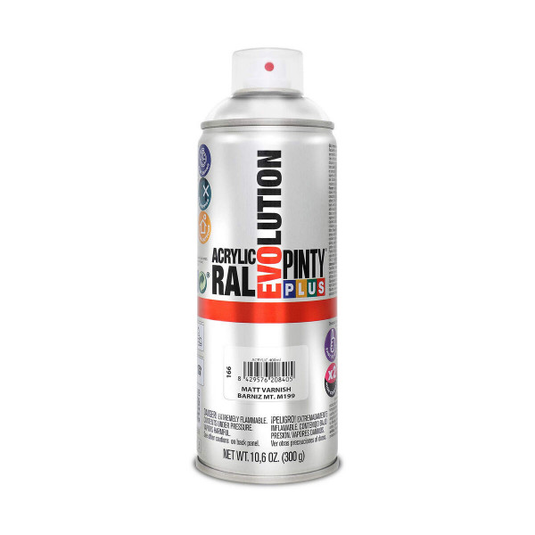 Spray Varnish Pintyplus Evolution M199 400 ml Matt Colourless