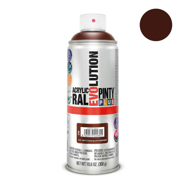 Spray paint Pintyplus Evolution RAL 8017 300 ml Chocolate