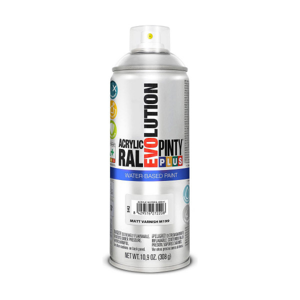 Spray Varnish Pintyplus Evolution M199 Matt Water-based 400 ml Colourless