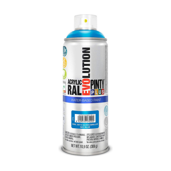 Spray paint Pintyplus Evolution RAL 5015 Water-based Sky Blue 400 ml