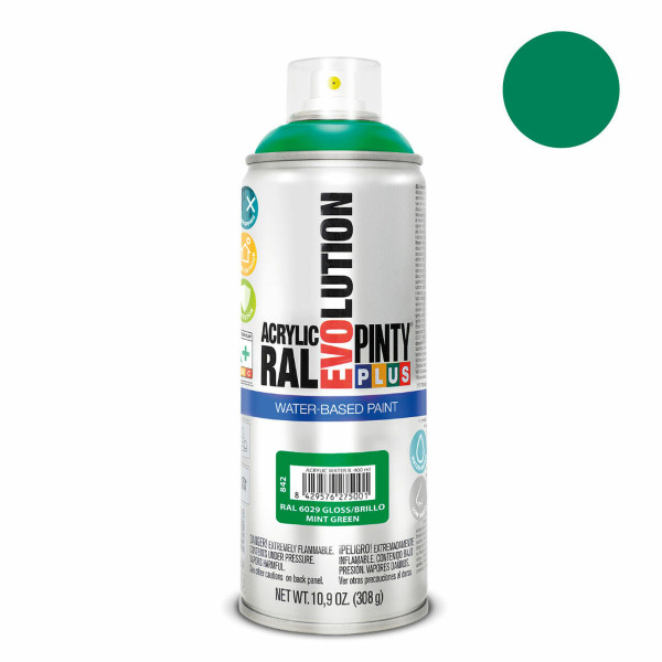 Spray paint Pintyplus Evolution RAL 6029 Water-based Mint Green 400 ml