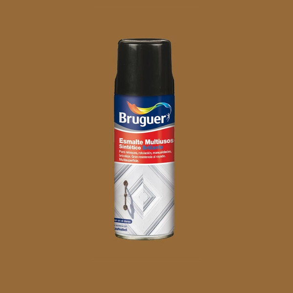 Synthetic enamel Bruguer 5197980 Spray Multi-use 400 ml Chamois cloth Shiny