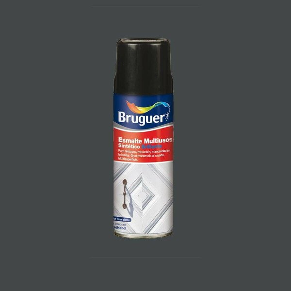 Synthetic enamel Bruguer 5197981 Spray Multi-use Grey 400 ml Shiny