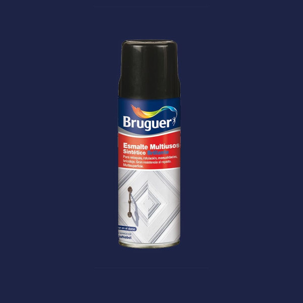 Synthetic enamel Bruguer 5197982 Spray Multi-use 400 ml Cobalt blue Shiny