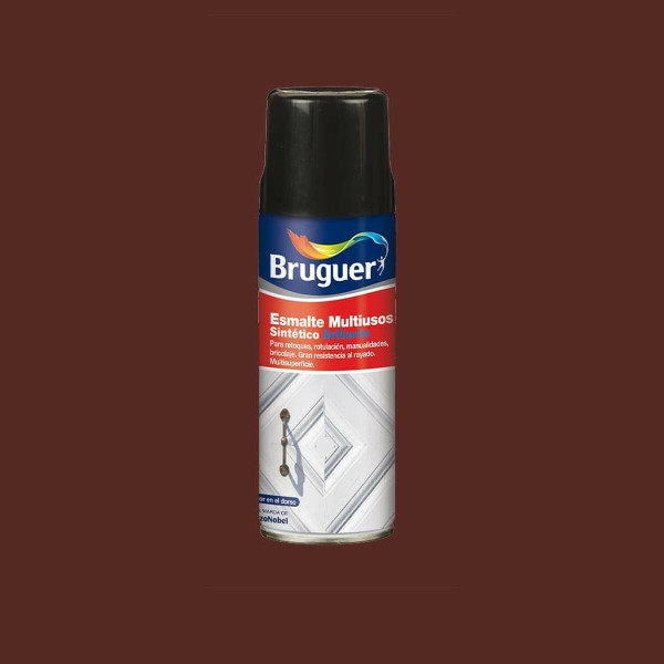 Synthetic enamel Bruguer 5197984 Spray Multi-use Brown 400 ml Shiny