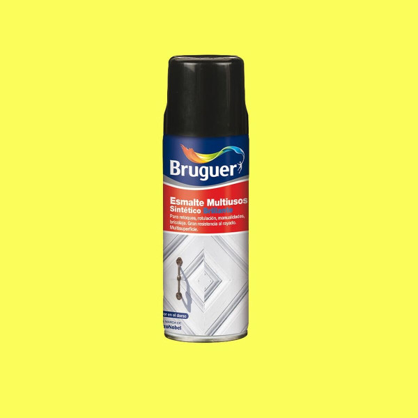 Synthetic enamel Bruguer 5197985 Spray Multi-use Lemon 400 ml Shiny