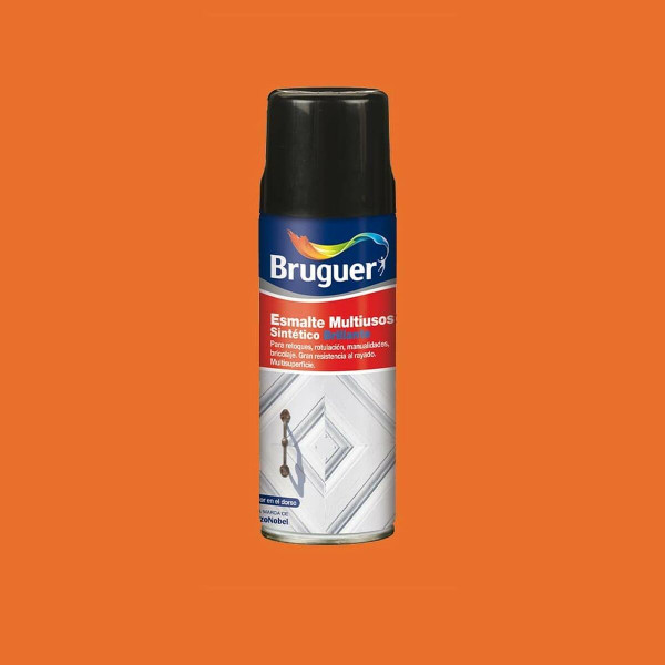 Synthetic enamel Bruguer 5197986 Spray Multi-use Orange 400 ml Shiny