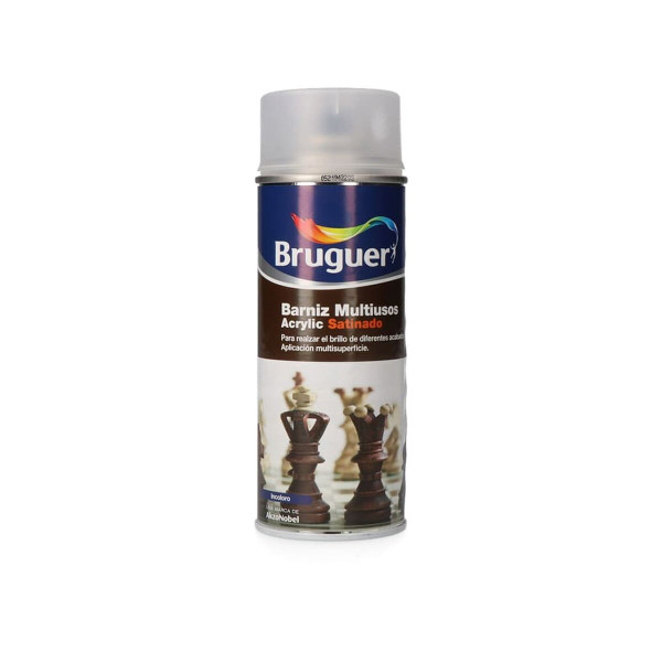 Spray Varnish Bruguer 5198008 Acrylic Multi-use 400 ml Colourless Satin finish