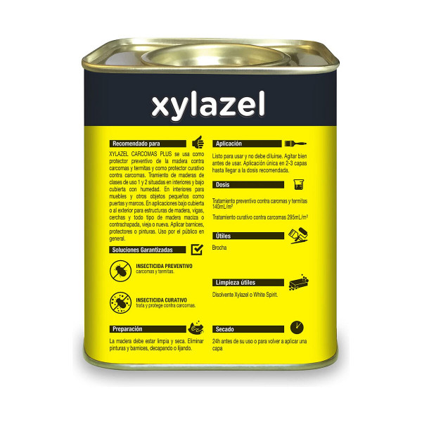 Surfaces Protector Xylazel Plus Wood Woodworm 750 ml Colourless