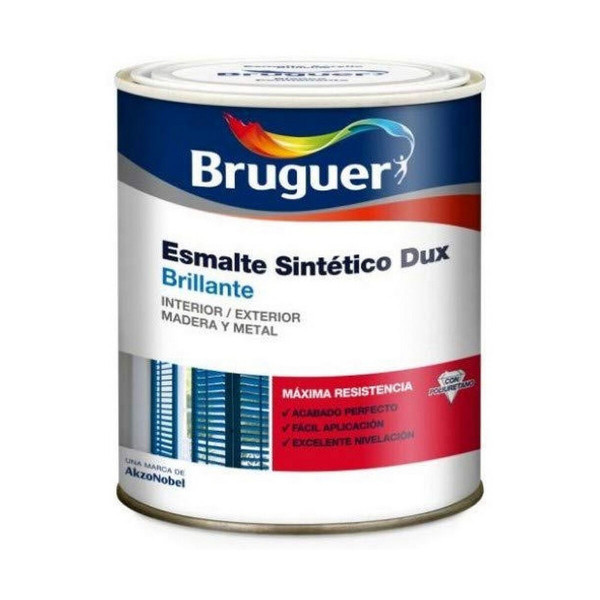 Synthetic enamel Bruguer Dux Shiny 250 ml White