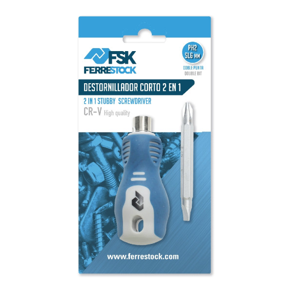 Screwdriver Ferrestock Reversible PH2 - SL6