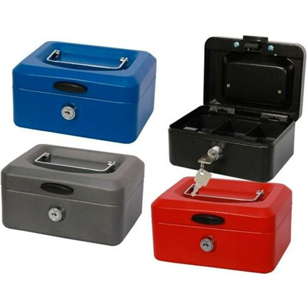 Cash box Bismark 15 x 8 x 11 cm Metal Multicolour