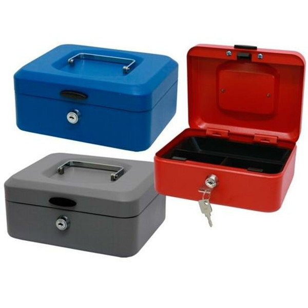 Cash box Bismark 20 x 9,5 x 15 cm Metal Multicolour