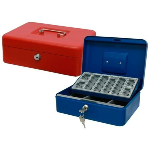 Cash box Bismark 25 x 9 x 17 cm Metal Multicolour