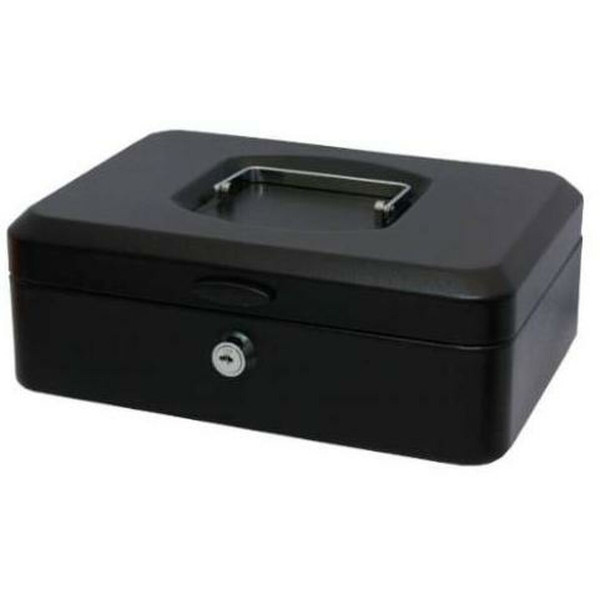 Cash box Bismark 25 x 9 x 17 cm Black Metal