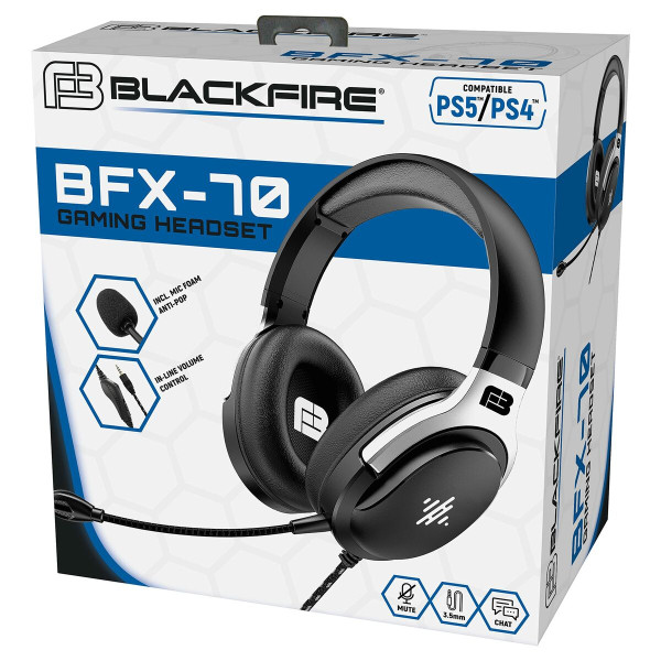 Headphones with Microphone Blackfire BFX-70 Black