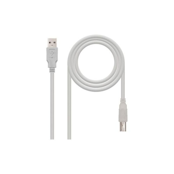 USB 2.0 Cable NANOCABLE Beige