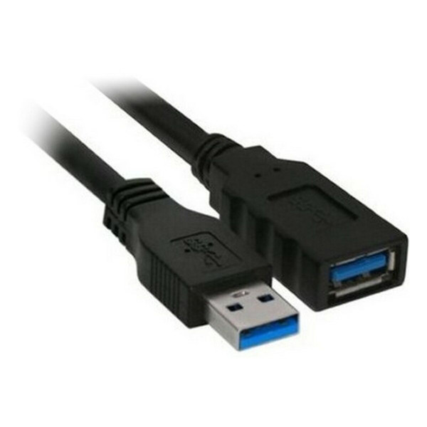 USB 3.0 A to USB A Cable NANOCABLE 10.01.0902BK 2 m