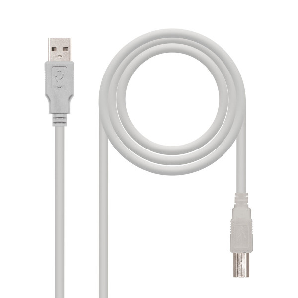 Cable Micro USB NANOCABLE CABLE USB 2.0 IMPRESORA, TIPO A/M-B/M, BEIGE, 1.0 M